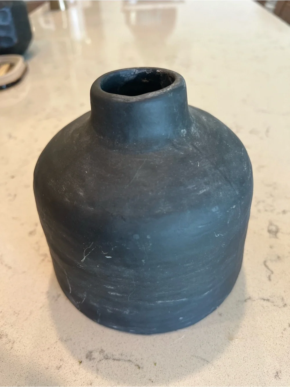 Hearth & Hand Black Ceramic Bud Vase — Matte Finish